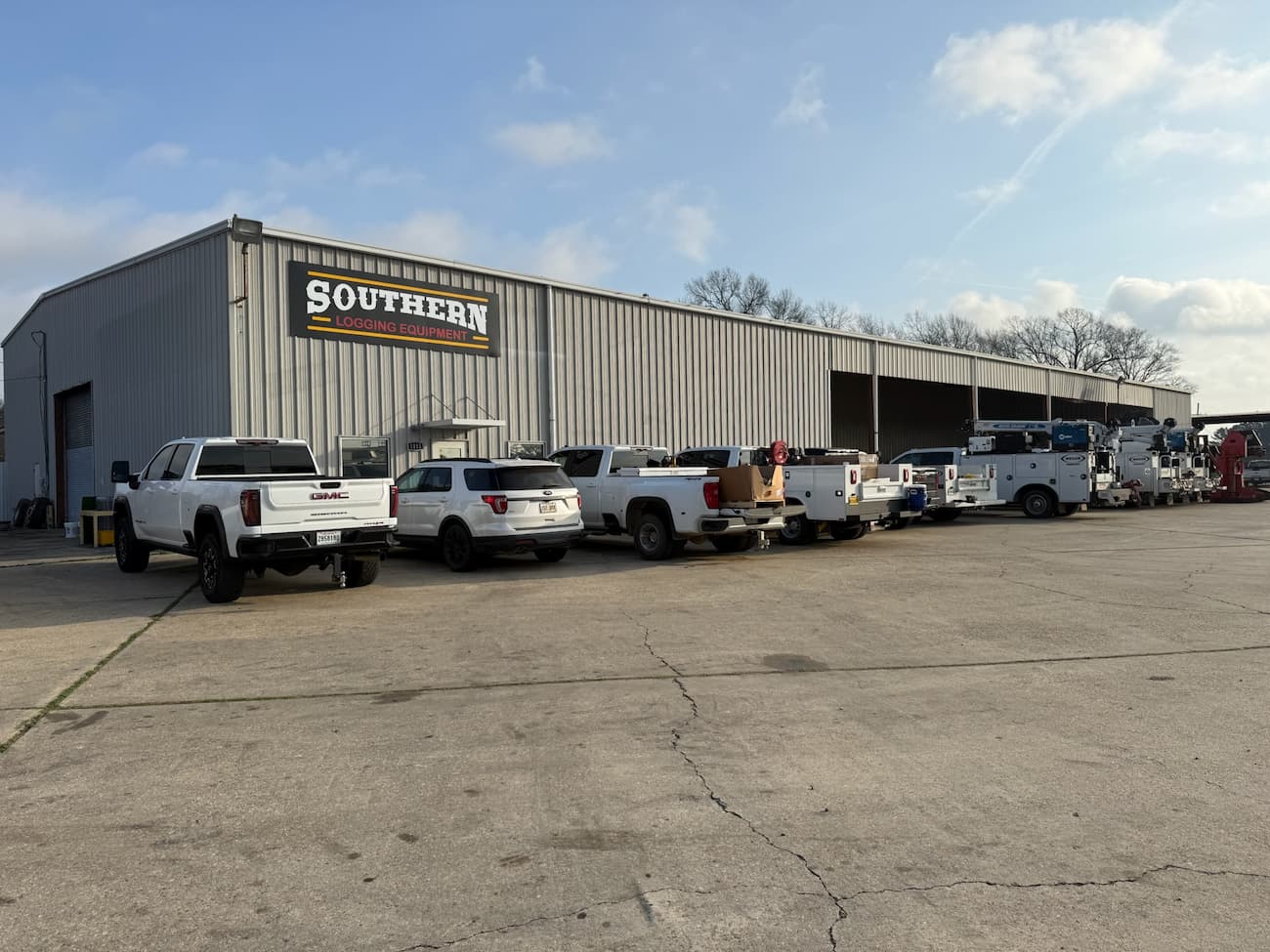 Southern Logging Equipment service trucks